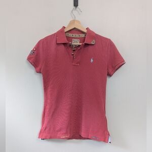 Polo Ralph Lauren‎ Patchwork  Embroidery Beaded Polo Shirt Rare